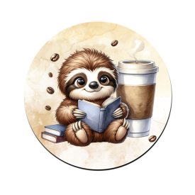 Kis kávés lajhár és a könyv bögre alátét
