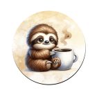 Kávés lajhár és a forró kávé bögre alátét