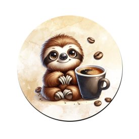 Kávés lajhár - csak feketén bögre alátét