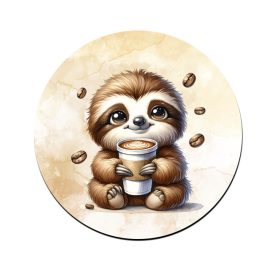 Nagyon cuki Kávés lajhár bögre alátét