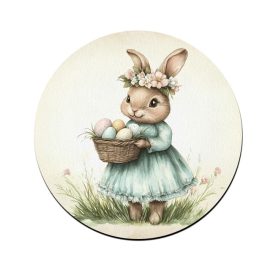 Vintage Húsvéti nyuszilány poháralátét