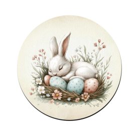 Vintage Húsvéti alvó nyuszika poháralátét