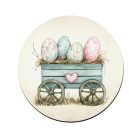 Vintage húsvéti szekér poháralátét