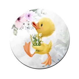 Tündéri kiskacsa virágcsokorral bögre alátét