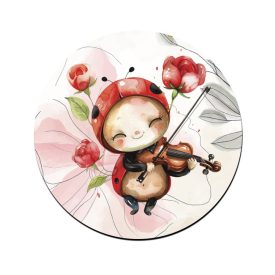 Cuki hegedűs katica mintás bögre alátét