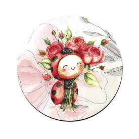 Katica virágcsokorral mintás bögre alátét