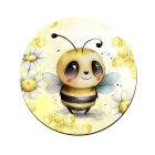 Aranyos méhecske mintás bögre alátét