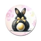 Fekete Nyuszi popsi bögre alátét