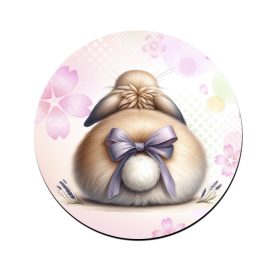 Nyuszi popsi lila masnival bögre alátét