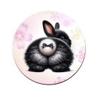 Fekete masnis Nyuszi popsi bögre alátét