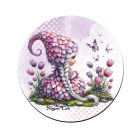 Tulipános manólány és a pillangó mintás bögre alátét