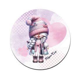 Cuki Fodrász manólány szívecske mintás bögre alátét