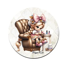 Aranyos Körmös manólány mintás bögre alátét