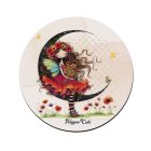 Kedves pipacs tündérlány és a hold bögre alátét