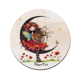 Kedves pipacs tündérlány és a hold bögre alátét