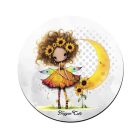 Bájos Napraforgós tündérlány pohár alátét