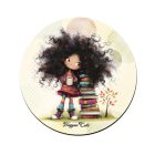 Kávé és könyvek őszi Könyvmoly lány pohár alátét