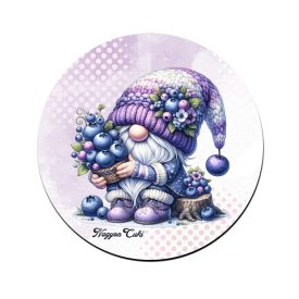 Áfonyás manó sok áfonyával mintás pohár alátét