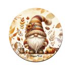 Aranyos őszi manó őszi manó mintás bögre alátét