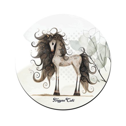 Bájos furi lovas mintás pohár alátét