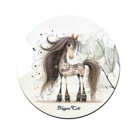 Szépséges furi lovas mintás pohár alátét
