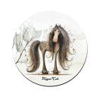 Furi, de cuki lovas mintás pohár alátét