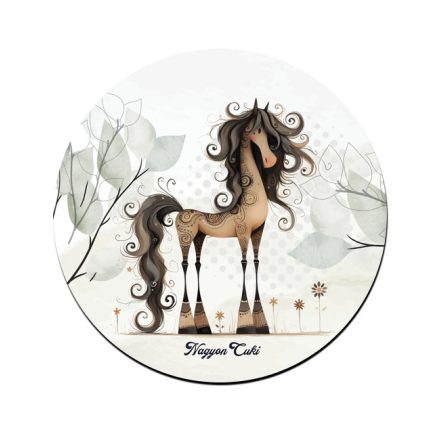 Különleges furi lovas mintás pohár alátét