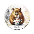 Kávézó capybara mintás pohár alátét