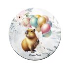 Cuki lufis capybara mintás pohár alátét