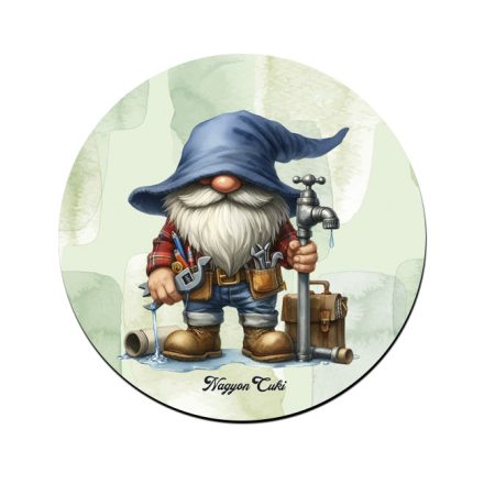 Vízszerelő Ezermester manó mintás bögre alátét