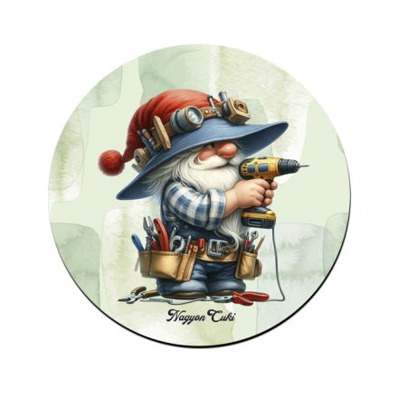 Csavaros Ezermester manó mintás bögre alátét