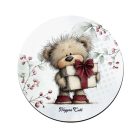 Cuki téli maci ajándékkal mintás pohár alátét