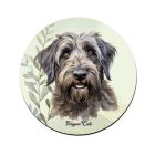 Briard portré mintás bögre alátét