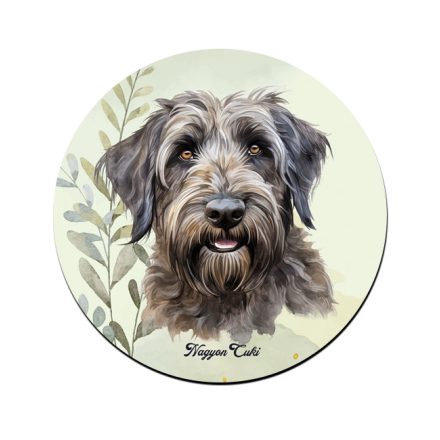 Briard portré mintás bögre alátét