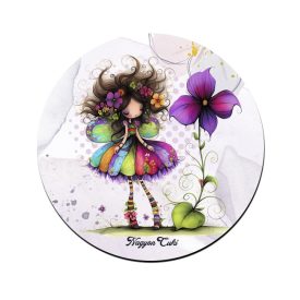 Bájos ibolya virágos tündér pohár alátét