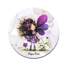 Cuki ibolya virágos tündér pohár alátét