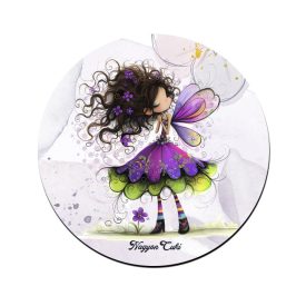 Kedves ibolya virágos tündér pohár alátét