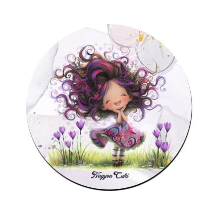 Bájos krókusz virágos tündér pohár alátét