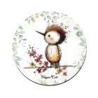 Tündéri harkály, az erdő kis dobosa mintás pohár alátét