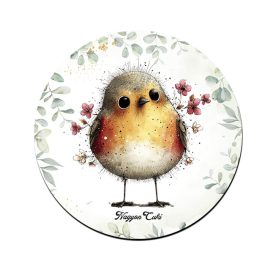   Cuki vörösbegy, a barátságos kertész mintás pohár alátét