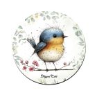 Aranyos kék cinege, a fürge akrobata mintás pohár alátét