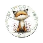 Az erdő kis ravaszdija, a vörös róka mintás pohár alátét