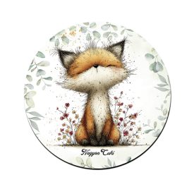   Az erdő kis ravaszdija, a vörös róka mintás pohár alátét