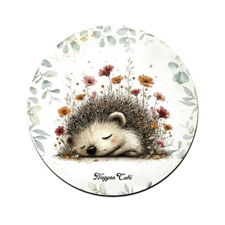 A kert kis álmodozója, cuki süni mintás pohár alátét