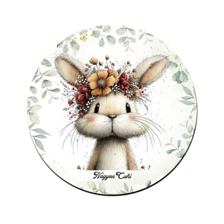 Tavasz hírnöke, a mezei nyuszi mintás pohár alátét