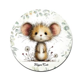   Az erdő cuki aprósága, a mogyorós pele mintás pohár alátét