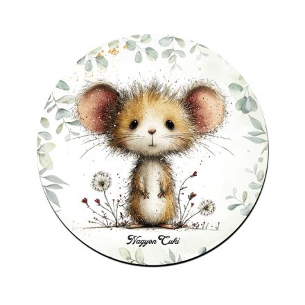 Az erdő cuki aprósága, a mogyorós pele mintás pohár alátét