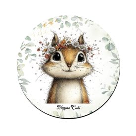 Az erdő kis akrobatája, a mókus mintás pohár alátét