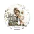 Lazulós Százszorszép manó lány mintás poháralátét
