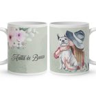 Kérd a neveddel - Én és a fehér kutyám mintás bögre